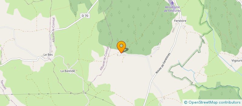 localisation de l'entreprise MONSIEUR PIERRE BROUSSARD  LA FAGE MONTIVERNOUX