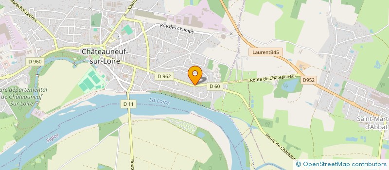 localisation de l'entreprise MONSIEUR PIERRE BROUST  CHATEAUNEUF-SUR-LOIRE