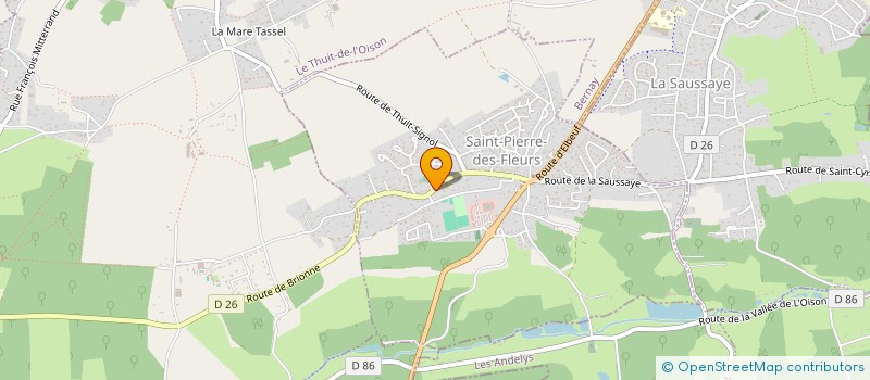 localisation de l'entreprise MONSIEUR PIERRE BROUTCHOUX  LE THUIT DE L'OISON