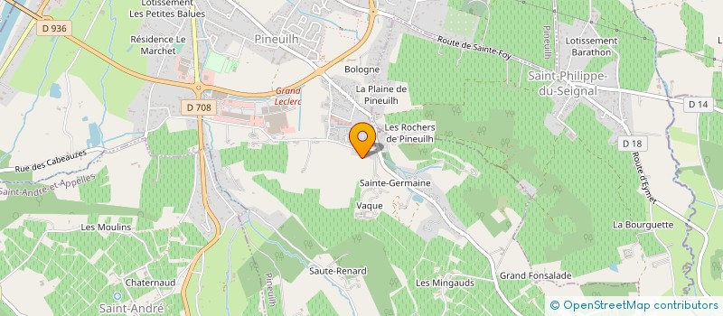 localisation de l'entreprise MONSIEUR PIERRE BRUGIERE  PINEUILH