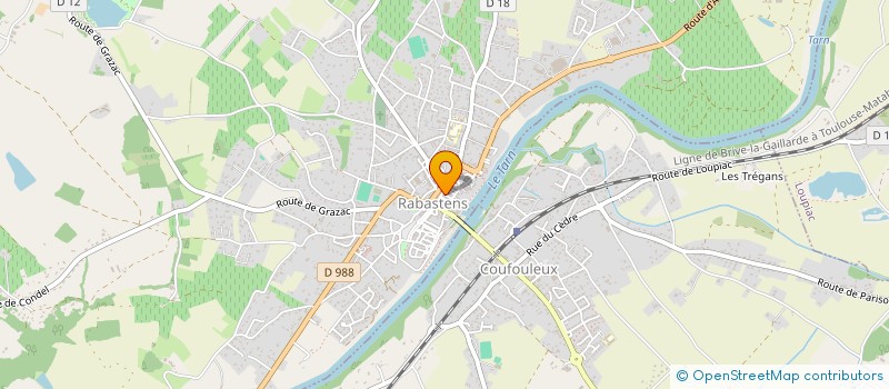 localisation de l'entreprise MONSIEUR PIERRE BRUN  RABASTENS