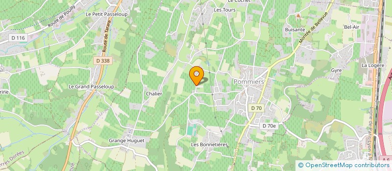 localisation de l'entreprise MONSIEUR PIERRE BRUNO  POMMIERS