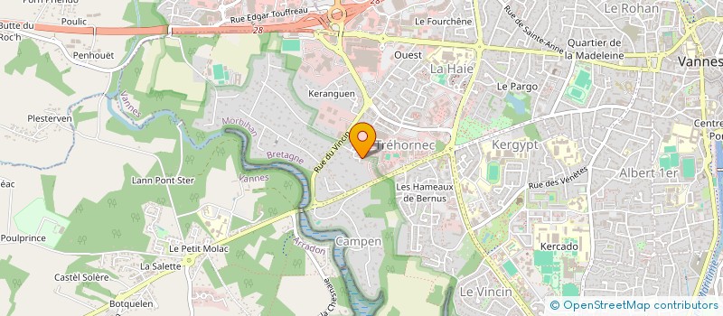 localisation de l'entreprise MONSIEUR PIERRE BUFFE à VANNES