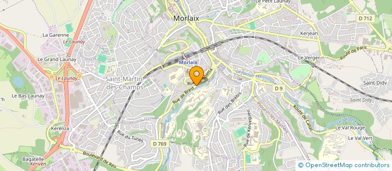 localisation de l'entreprise MONSIEUR PIERRE BUFFEL à MORLAIX