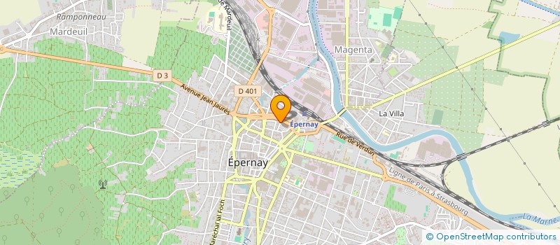 localisation de l'entreprise MONSIEUR PIERRE BUNEL à EPERNAY