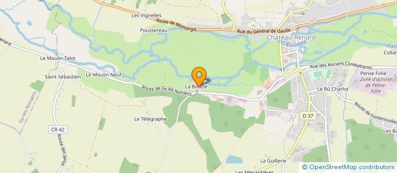 localisation de l'entreprise MONSIEUR PIERRE BURARD  CHATEAU-RENARD
