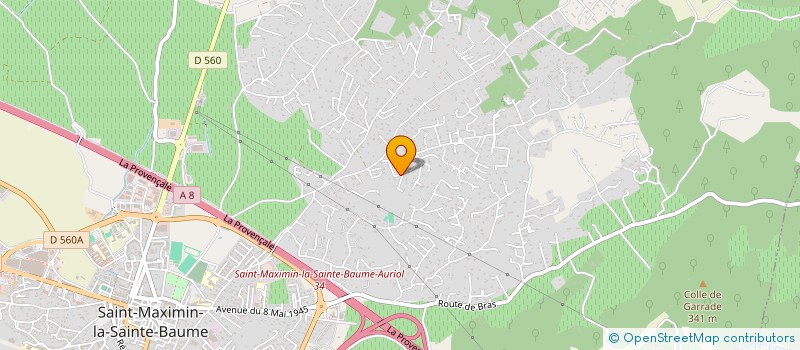 localisation de l'entreprise MONSIEUR PIERRE BUREL à SAINT-MAXIMIN-LA-SAINTE-BAUME