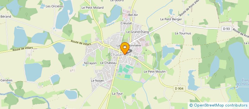 localisation de l'entreprise MONSIEUR PIERRE BURELOU à CHALAMONT