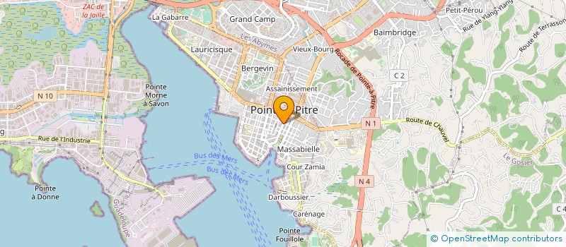 localisation de l'entreprise MONSIEUR PIERRE BURIN à POINTE A PITRE