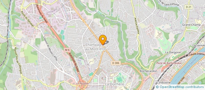 localisation de l'entreprise MONSIEUR PIERRE BURINE  CHAMPAGNE-AU-MONT-D'OR