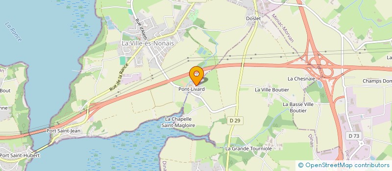 localisation de l'entreprise MONSIEUR PIERRE BUSNEL  LA VILLE-ES-NONAIS