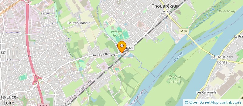 localisation de l'entreprise MONSIEUR PIERRE BUSQUETS  THOUARE-SUR-LOIRE