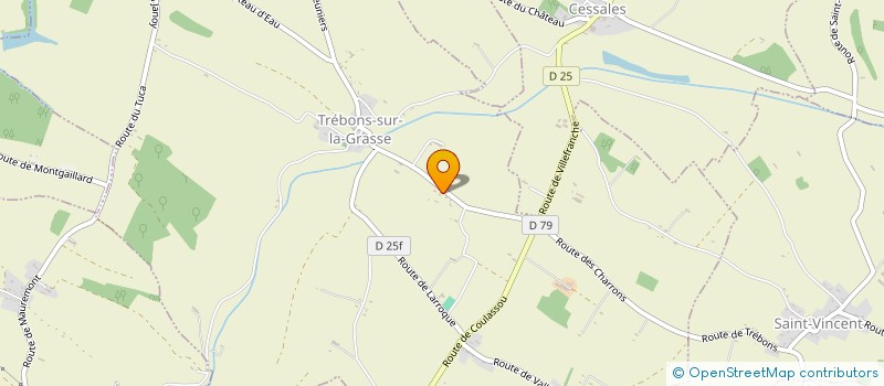 localisation de l'entreprise MONSIEUR PIERRE BUXEUL  TREBONS-SUR-LA-GRASSE