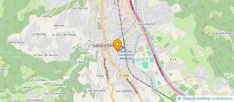 localisation de l'entreprise MONSIEUR PIERRE BUZZOLINI à SALLANCHES