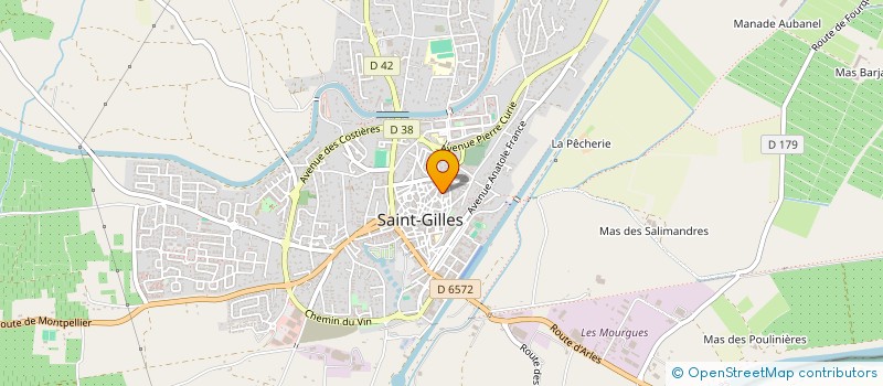 localisation de l'entreprise MONSIEUR PIERRE CABOIS  SAINT-GILLES