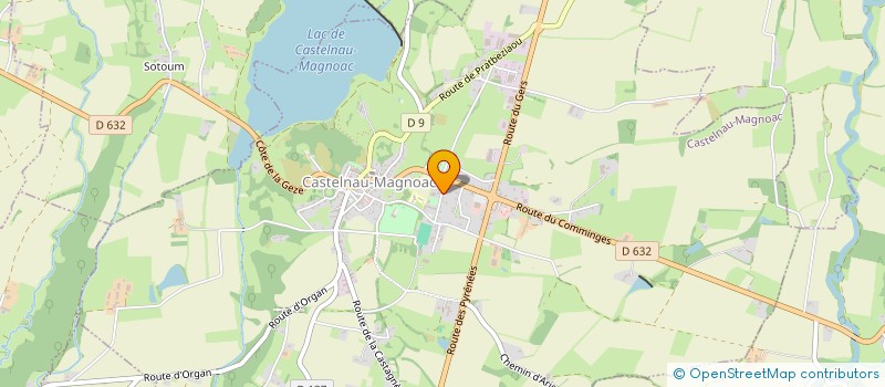 localisation de l'entreprise MONSIEUR PIERRE CABOS  CASTELNAU-MAGNOAC