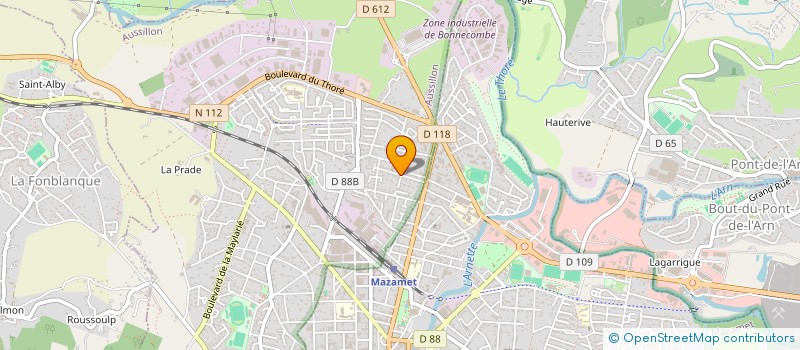 localisation de l'entreprise MONSIEUR PIERRE CABROL  AUSSILLON