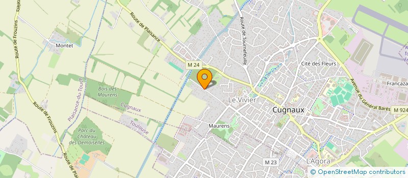 localisation de l'entreprise MONSIEUR PIERRE CADEI  CUGNAUX