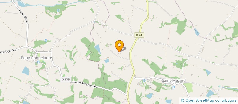 localisation de l'entreprise MONSIEUR PIERRE CADEOT  SAINT-MEZARD