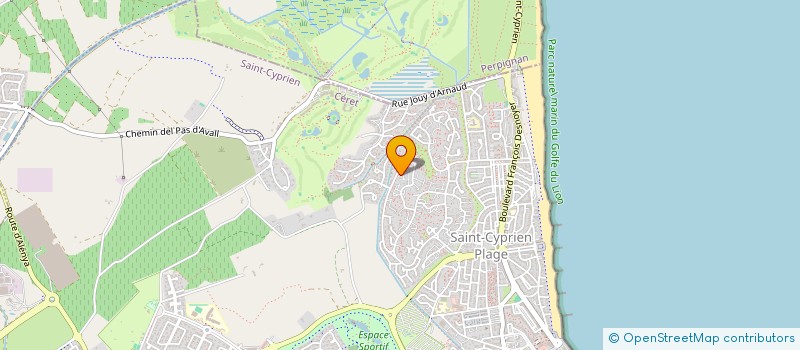 localisation de l'entreprise MONSIEUR PIERRE CADORET  ST CYPRIEN