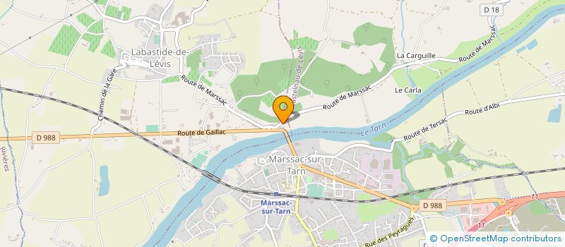 localisation de l'entreprise MONSIEUR PIERRE CAHUZAC  CASTELNAU-DE-LEVIS