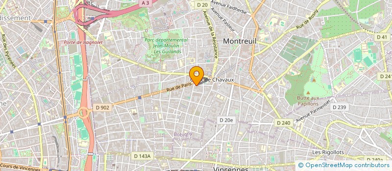 localisation de l'entreprise MONSIEUR PIERRE CAILLOU à MONTREUIL