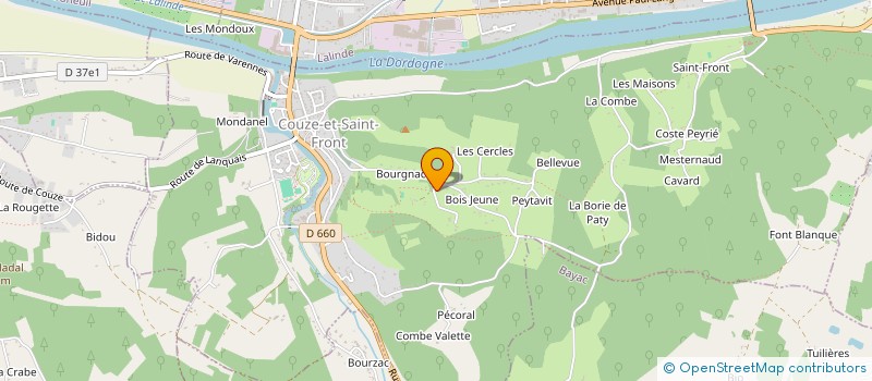 localisation de l'entreprise MONSIEUR PIERRE CALAME  COUZE-ET-SAINT-FRONT