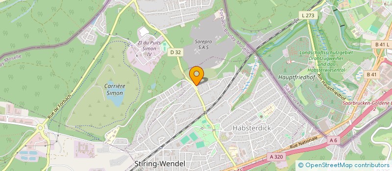 localisation de l'entreprise MONSIEUR PIERRE CALANDRA  STIRING-WENDEL