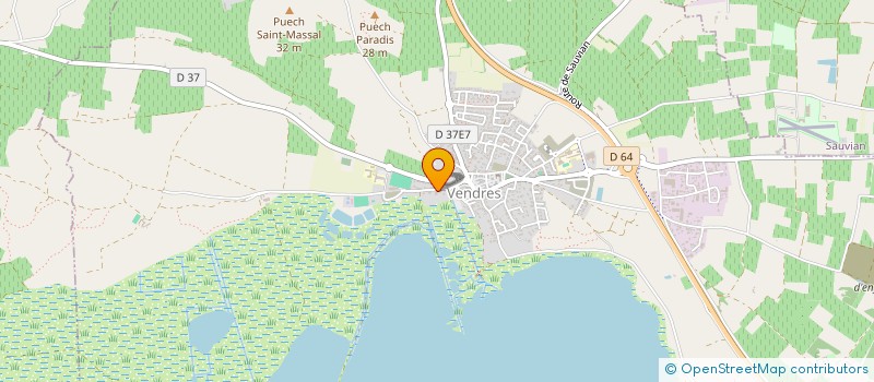 localisation de l'entreprise MONSIEUR PIERRE CALMEL  VENDRES