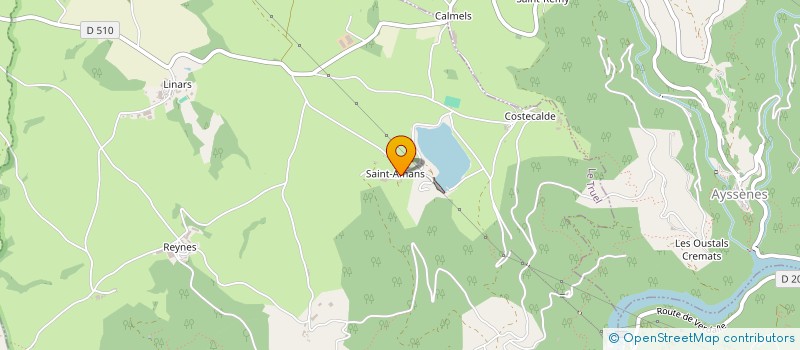 localisation de l'entreprise MONSIEUR PIERRE CALMES  LE TRUEL