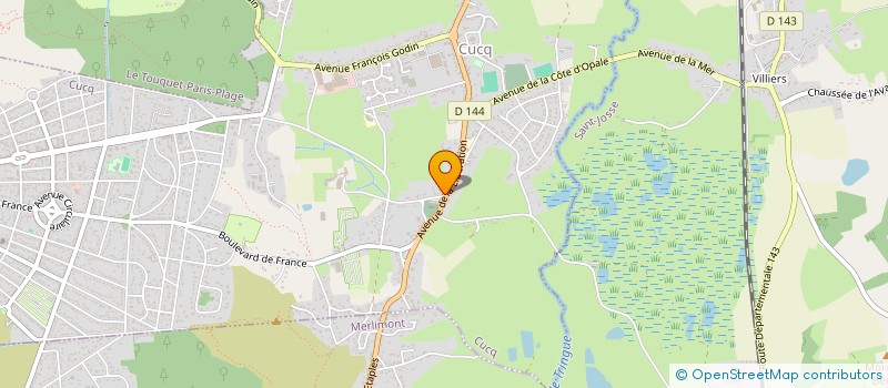 localisation de l'entreprise MONSIEUR PIERRE CALOIN  CUCQ