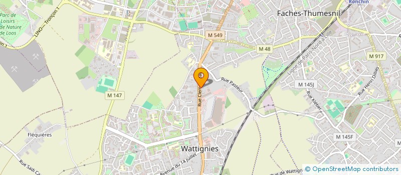 localisation de l'entreprise MONSIEUR PIERRE CALOP  WATTIGNIES