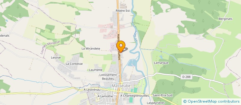 localisation de l'entreprise MONSIEUR PIERRE CAMPANINI  MASSEUBE