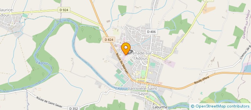 localisation de l'entreprise MONSIEUR PIERRE CANDAU  CAZERES SUR L'ADOUR