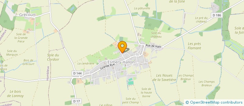 localisation de l'entreprise MONSIEUR PIERRE CAPELLE  ESMERY-HALLON