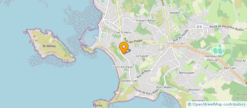 localisation de l'entreprise MONSIEUR PIERRE CAPELLE  TREBEURDEN