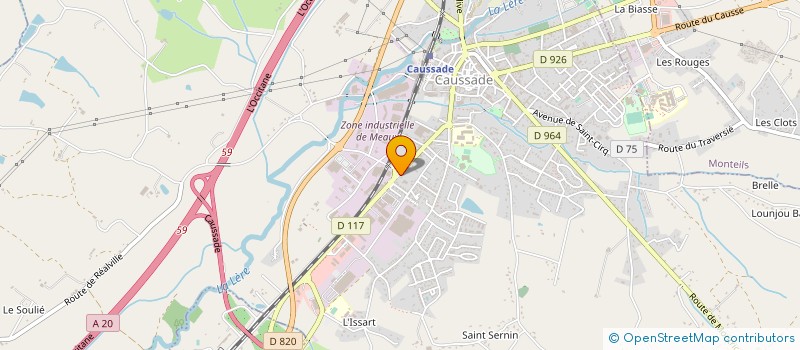 localisation de l'entreprise MONSIEUR PIERRE CAPERAN  CAUSSADE