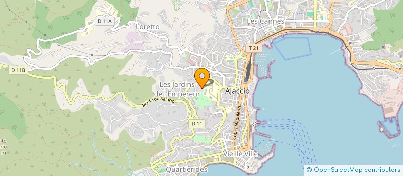 localisation de l'entreprise MONSIEUR PIERRE CAPIA  AJACCIO