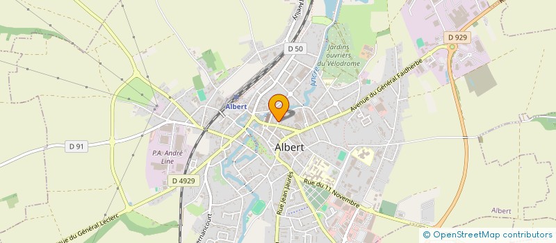 localisation de l'entreprise MONSIEUR PIERRE CAPPELAERE  ALBERT