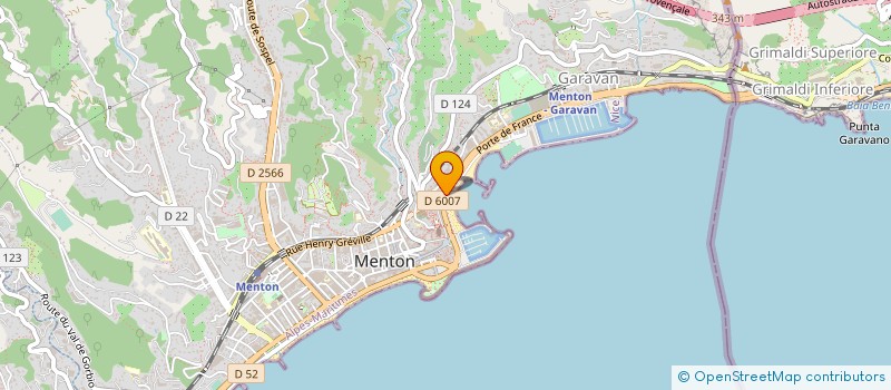 localisation de l'entreprise MONSIEUR PIERRE CARDENAS à MENTON