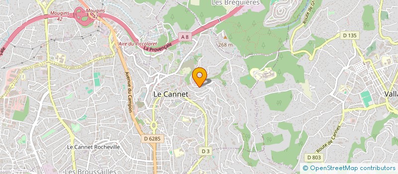 localisation de l'entreprise MONSIEUR PIERRE CARLEN à LE CANNET