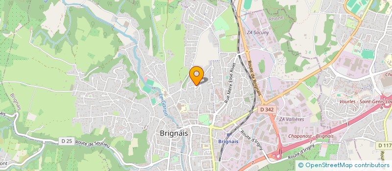 localisation de l'entreprise MONSIEUR PIERRE CARO  BRIGNAIS