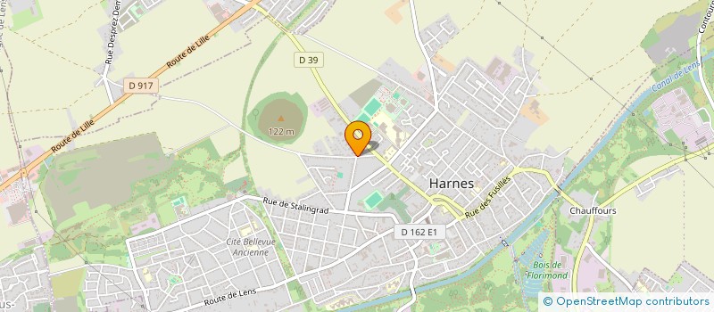 localisation de l'entreprise MONSIEUR PIERRE-CAROL LEROY  HARNES