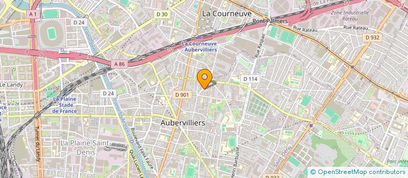 localisation de l'entreprise MONSIEUR PIERRE CARON  AUBERVILLIERS