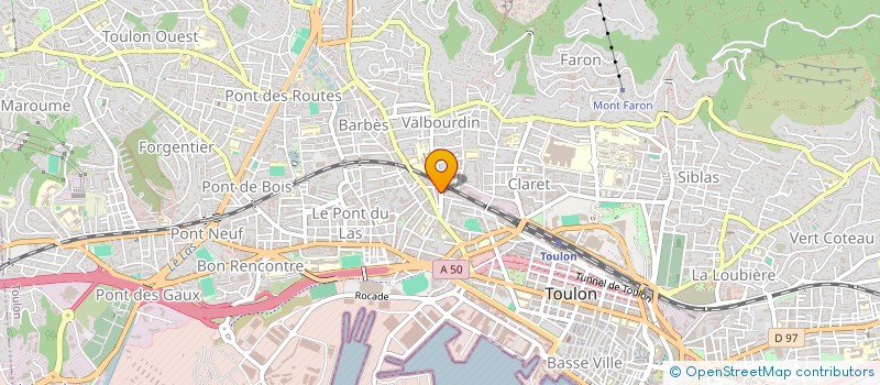 localisation de l'entreprise MONSIEUR PIERRE CARPENTIER  TOULON