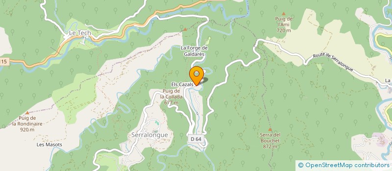 localisation de l'entreprise MONSIEUR PIERRE CARPENTIER  SERRALONGUE