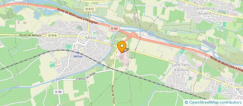 localisation de l'entreprise MONSIEUR PIERRE CARRERE  MILLAS