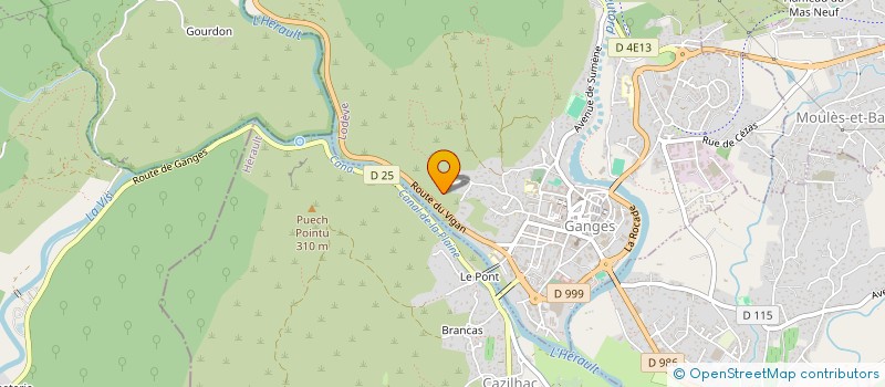 localisation de l'entreprise MONSIEUR PIERRE CARRIE  GANGES