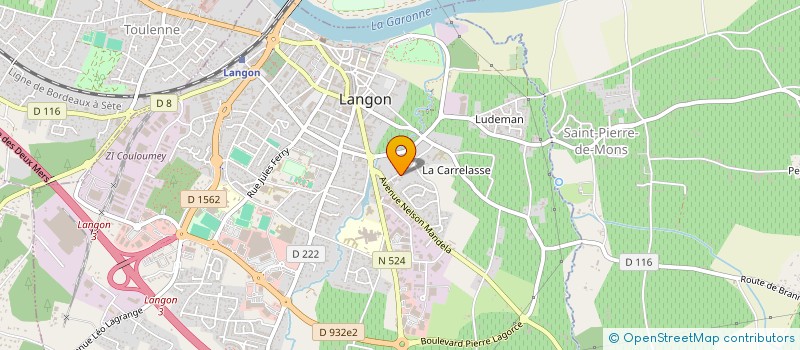 localisation de l'entreprise MONSIEUR PIERRE CARRIER à LANGON