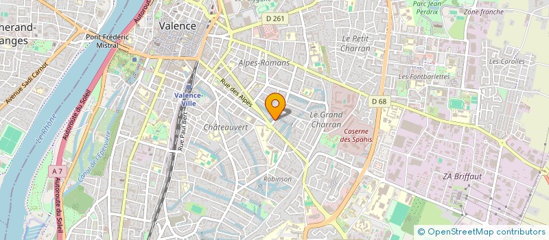 localisation de l'entreprise MONSIEUR PIERRE CARRIER à VALENCE